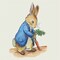 Beatrix Potter Peter Rabbit Digs Carrots Counted Cross Stitch Pattern